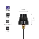 Antena 4G LTE dookólna DUAL | 5dBi | Zewnętrzna Qoltec