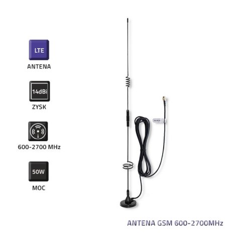 Antena GSM 600-2700MHz | Wewnętrzna Qoltec Antena GSM 600-2700MHz | Wewnętrzna Qoltec