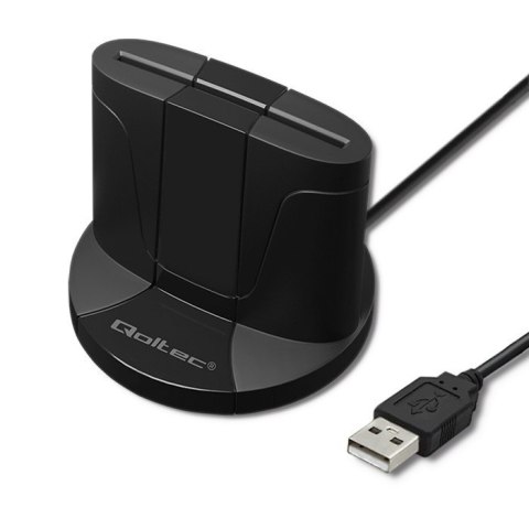 Inteligentny czytnik chipowych kart ID SCR-0632 | USB typu C Qoltec Inteligentny czytnik chipowych kart ID SCR-0632 | USB typu C Qoltec