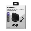 Inteligentny czytnik chipowych kart ID SCR-0632 | USB typu C Qoltec