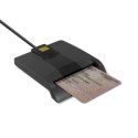 Inteligentny czytnik chipowych kart ID SCR-0634 | USB typu C Qoltec