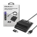 Inteligentny czytnik chipowych kart ID SCR-0636 | USB typu C Qoltec