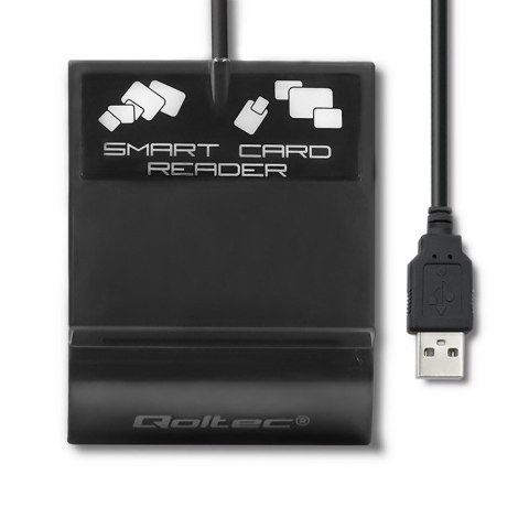 Inteligentny czytnik chipowych kart ID SCR-0636 | USB typu C Qoltec Inteligentny czytnik chipowych kart ID SCR-0636 | USB typu C Qoltec