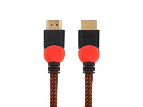 Kabel HDMI 2.0 czerwono-czarny 3 m, GCL-04 Savio