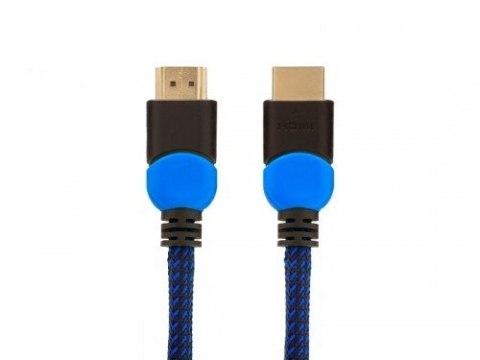Kabel HDMI 2.0 niebiesko-czarny 3m, GCL-05 Savio