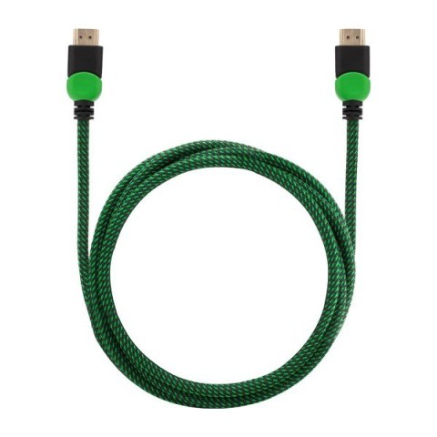 Kabel HDMI 2.0 zielono-czarny 1,8m, GCL-03 Savio