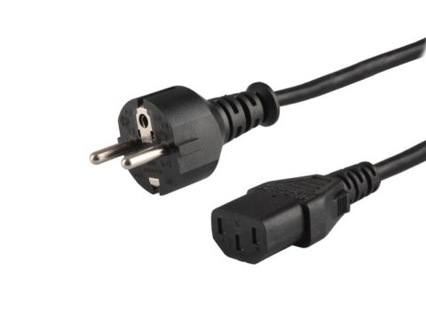 Kabel zasilający Schuko męski - IEC C13, 1,2m, CL-89 Savio