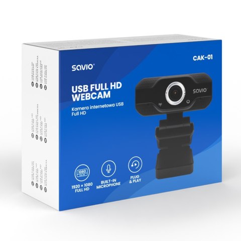 Kamera internetowa USB Full HD, CAK-01 Savio