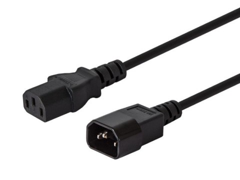 Komputerowy przedłużacz zasilający IEC: C14-C13, 1,2m, CL-99 Savio
