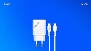Ładowarka sieciowa USB Quick Charge Power Delivery 3.0 18W +1m kabel USB typ C, LA-05 C Savio