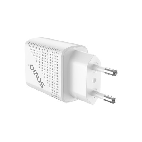 Ładowarka sieciowa USB Quick Charge Power Delivery 3.0 18W +1m kabel USB typ C, LA-05 C Savio