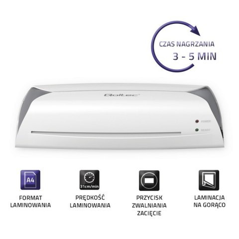 Laminator LMR-0327 | A4 Qoltec Laminator LMR-0327 | A4 Qoltec