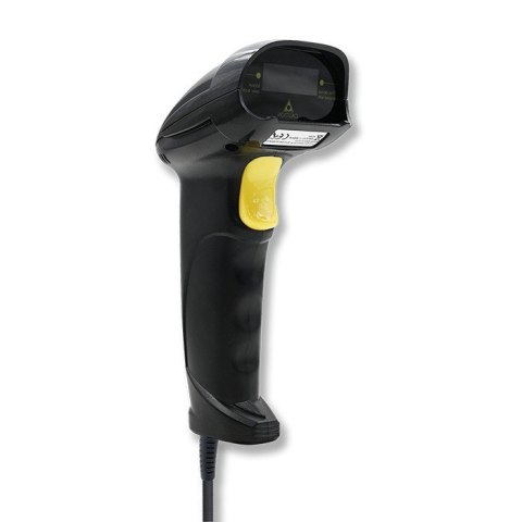 Laserowy czytnik kodów kreskowych 1D | USB | Czarny Qoltec Laserowy czytnik kodów kreskowych 1D | USB | Czarny Qoltec