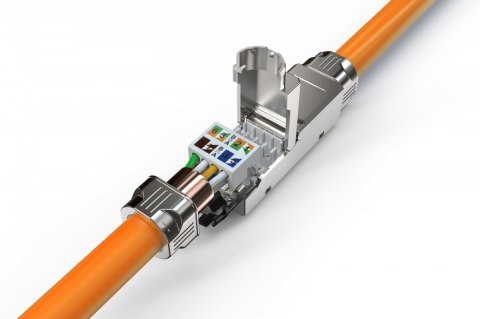Moduł sieciowy do łączenia kabli kat. 6A ekranowany, beznarzędziowy, AWG 22-26 Digitus