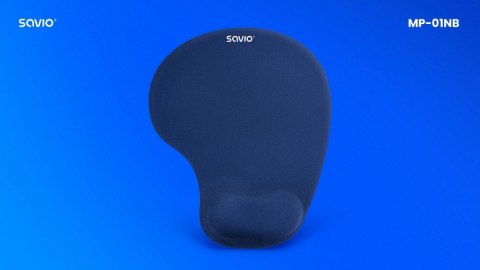 Podkładka żelowa pod mysz ciemnoniebieska, MP-01NB Savio