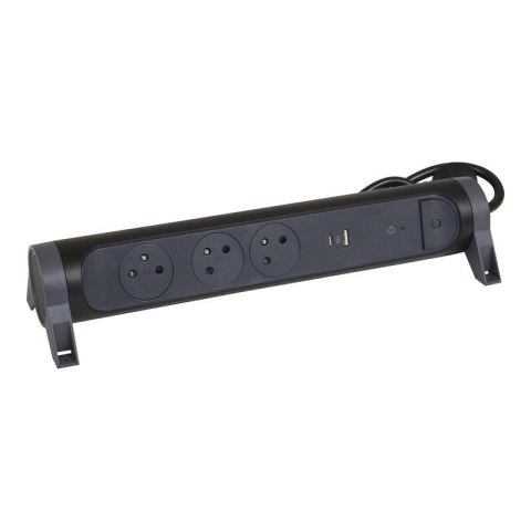 Przedłużacz 3x2PZ + USB A/C 1,5m czarny Legrand