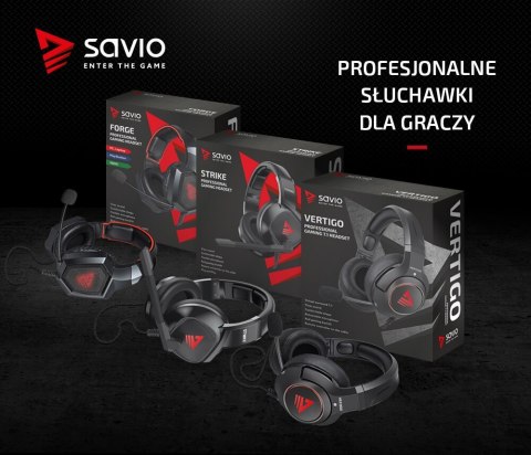 Słuchawki gamingowe z mikrofonem Vertigo Savio