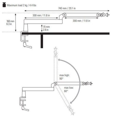Uchwyt Wave Mic Arm (Low Profile) ELGATO Uchwyt Wave Mic Arm (Low Profile) ELGATO