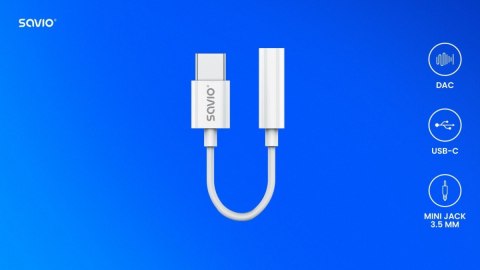 Adapter USB-C - Mini Jack 3,5 mm, Samsung, AK-52 Savio