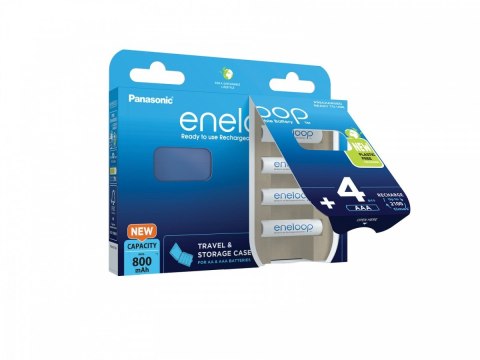 Akumulator Eneloop AAA 800 mAh 4 szt + pudełko Panasonic