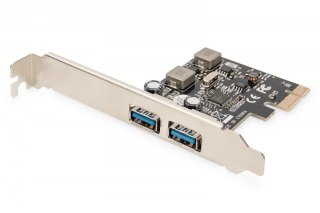 Kontroler USB 3.0 PCIe, 2x USB 3.0, Low Profile, Chipset UPD720202 Digitus