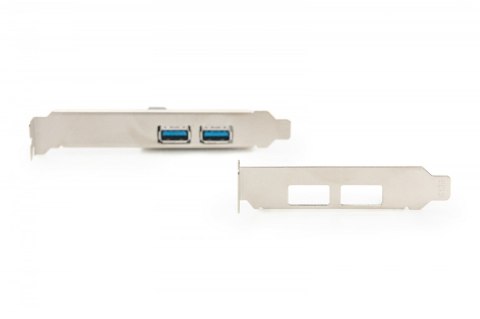 Kontroler USB 3.0 PCIe, 2x USB 3.0, Low Profile, Chipset UPD720202 Digitus