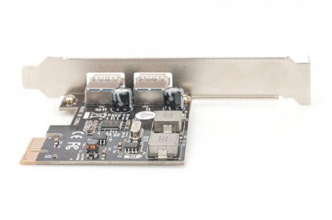 Kontroler USB 3.0 PCIe, 2x USB 3.0, Low Profile, Chipset UPD720202 Digitus