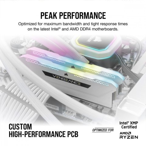 Pamięć DDR4 Vengeance RGB PRO SL 16GB/3200(2*8GB) biały Corsair Pamięć DDR4 Vengeance RGB PRO SL 16GB/3200(2*8GB) biały Corsair