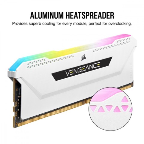 Pamięć DDR4 Vengeance RGB PRO SL 16GB/3200(2*8GB) biały Corsair Pamięć DDR4 Vengeance RGB PRO SL 16GB/3200(2*8GB) biały Corsair