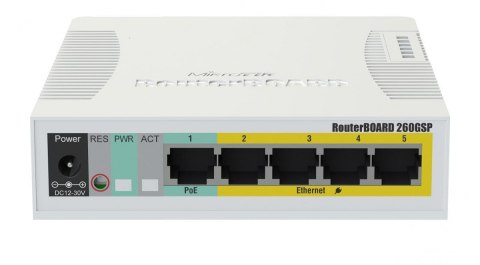 Przełącznik 5xGbE 1xSFP CSS106-1G-4P-1S MikroTik