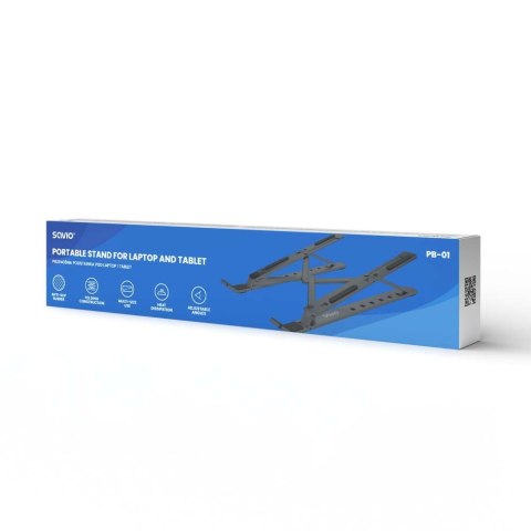 Przenośna podstawka biurowa pod laptop/tablet PB-01 Savio