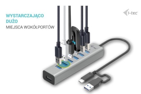 Hub USB-C Charging Metal HUB 7 Port I-tec Hub USB-C Charging Metal HUB 7 Port I-tec