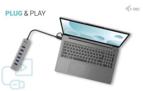Hub USB-C Charging Metal HUB 7 Port I-tec Hub USB-C Charging Metal HUB 7 Port I-tec