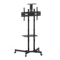 Mobilny stojak do tv 37-70 cali 50kg, dwie półki Techly