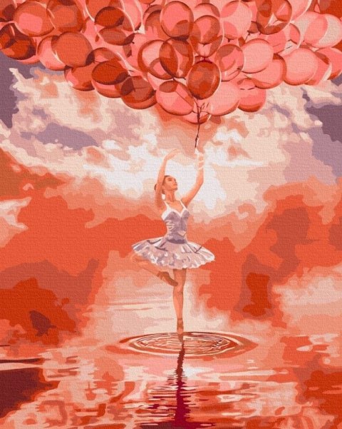 Obraz Malowanie po numerach - Balerina o zachodzie Symag Obraz Malowanie po numerach - Balerina o zachodzie Symag