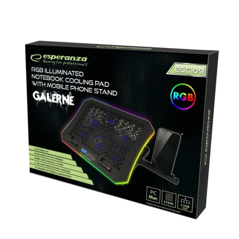 Podstawka chłodząca gaming RGB Galerne Esperanza