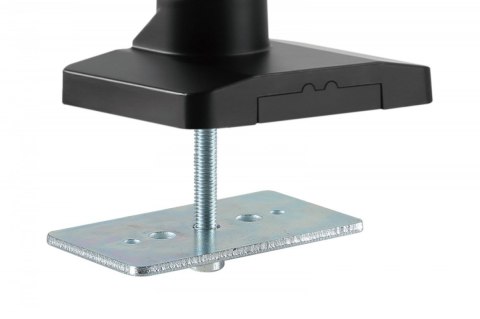 Ramię biurkowe podwójne z zaciskiem, 2xLCD, max. 35", max. obciążenie 2x15kg, ze sprężyną gazową Digitus