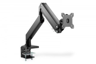 Ramię biurkowe pojedyncze z zaciskiem, 1xLCD, max. 35", max. obciążenie 15kg, ze sprężyną gazową Digitus