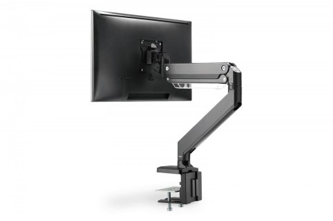 Ramię biurkowe pojedyncze z zaciskiem, 1xLCD, max. 35", max. obciążenie 15kg, ze sprężyną gazową Digitus