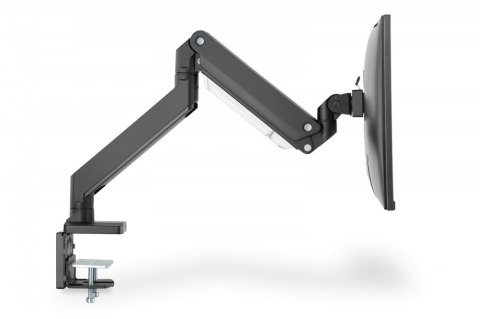 Ramię biurkowe pojedyncze z zaciskiem, 1xLCD, max. 35", max. obciążenie 15kg, ze sprężyną gazową Digitus