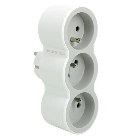 Rozgałęźnik 3x2P+Z B/S 049433 Legrand