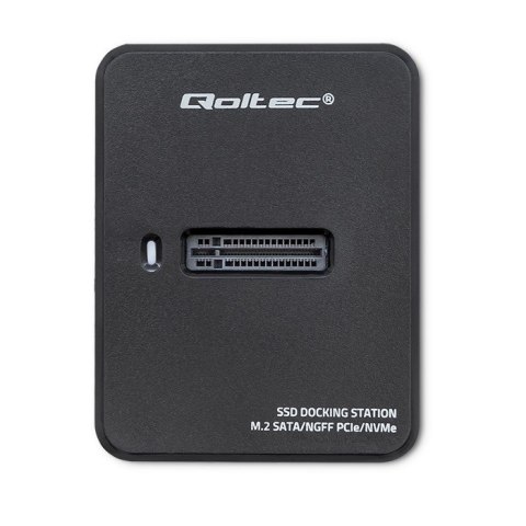 Stacja dokująca dysków SSD M.2 SATA / PCIe | NGFF / NVMe | USB 3.1 Qoltec Stacja dokująca dysków SSD M.2 SATA / PCIe | NGFF / NVMe | USB 3.1 Qoltec