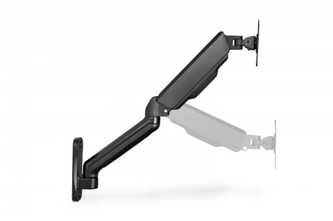 Uchwyt ścienny pojedynczy, 1xLCD, max. 32", max. obciążenie 9kg, ze sprężyną gazową, obrotowy Digitus