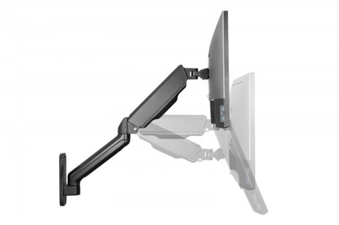 Uchwyt ścienny pojedynczy, 1xLCD, max. 32", max. obciążenie 9kg, ze sprężyną gazową, obrotowy Digitus