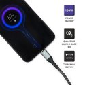 Kabel USB 2.0 typ C | USB 2.0 typ C 100W | QC 3.0 | PD | 1m | Czarny Qoltec