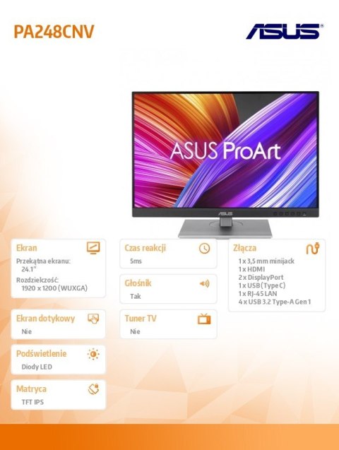 Monitor 24 cale PA248CNV Asus Monitor 24 cale PA248CNV Asus