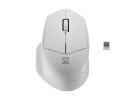 Mysz bezprzewodowa Siskin 2 1600 DPI Bluetooth 5.0 + 2.4GHz, biała Natec