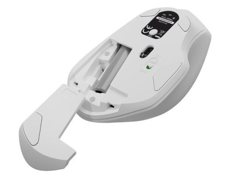 Mysz bezprzewodowa Siskin 2 1600 DPI Bluetooth 5.0 + 2.4GHz, biała Natec Mysz bezprzewodowa Siskin 2 1600 DPI Bluetooth 5.0 + 2.4GHz, biała Natec