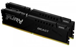 Pamięć DDR5 Fury Beast 32GB(2*16GB)/5600 CL36 czarna EXPO Kingston