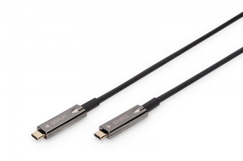 Kabel połączeniowy hybrydowy AOC USB 3.1 Typ C/USB Typ C 4K 60Hz 10m Digitus